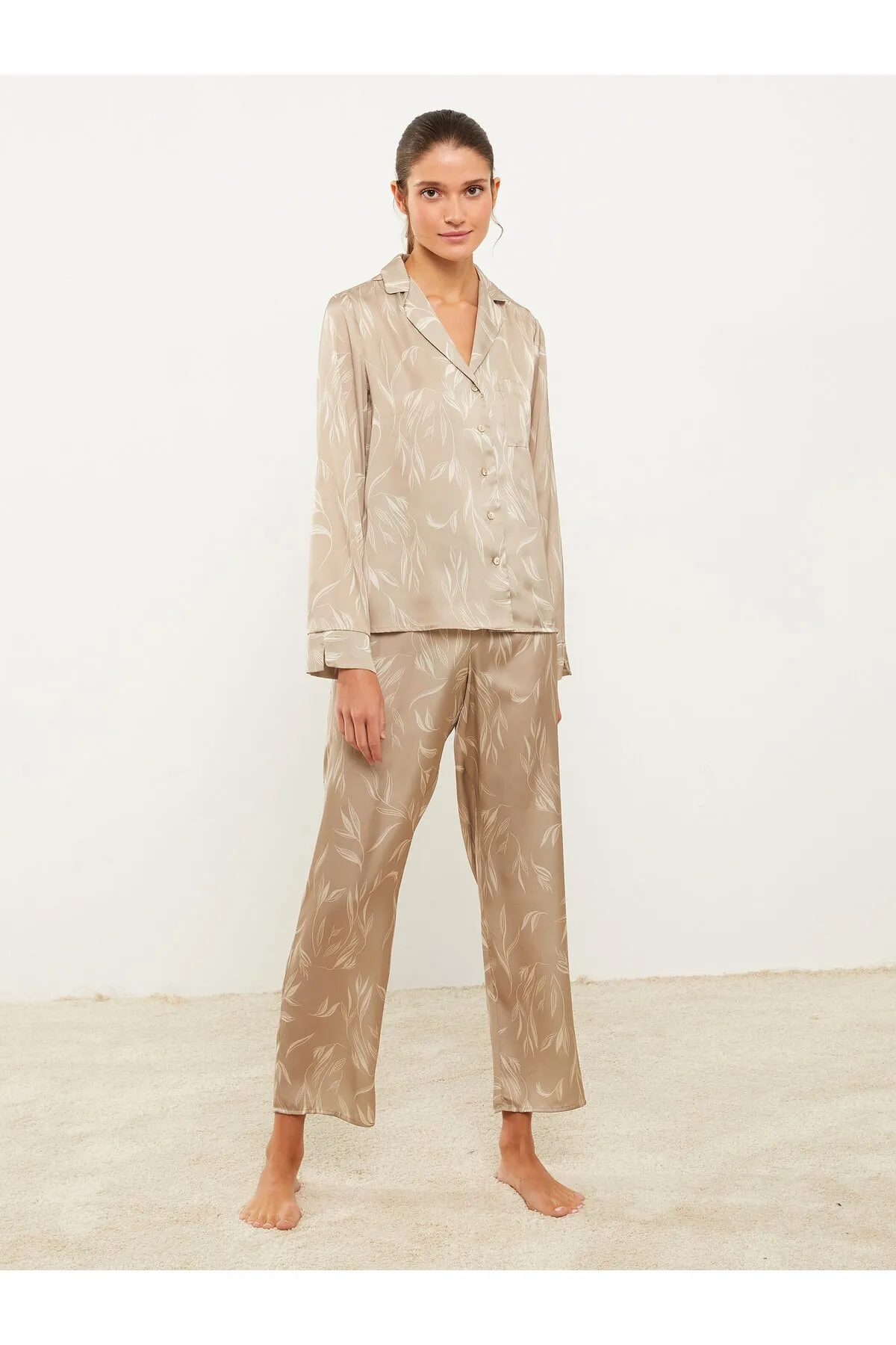 LC Waikiki  Pyjama set - Beige - Unifarben