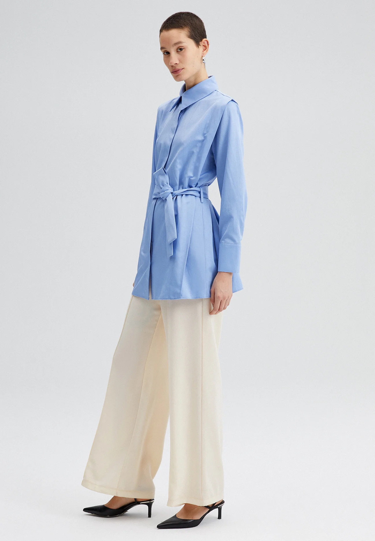 Touché Privé BELTED POPLIN - Camisa