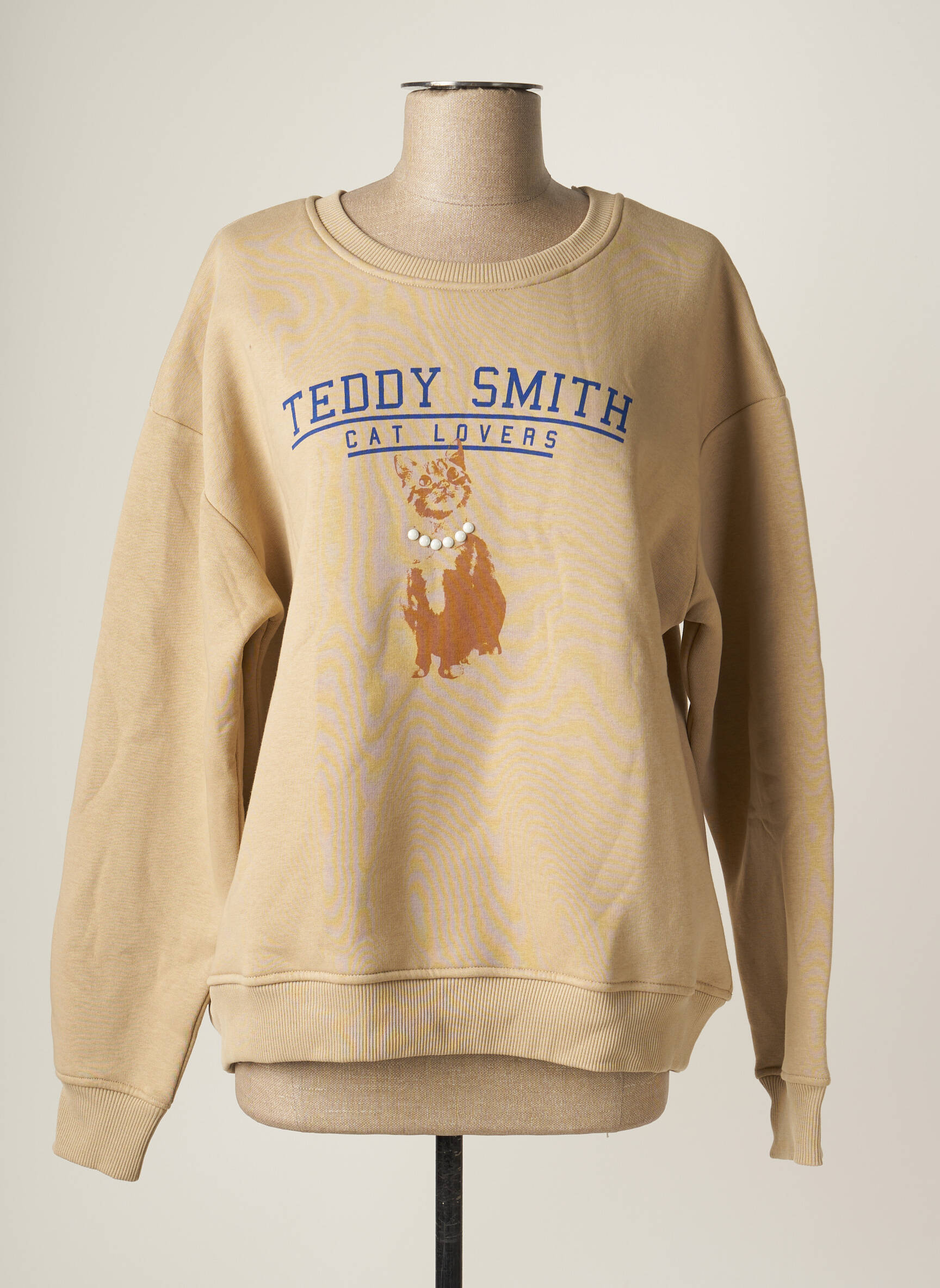 Teddy Smith Sweats Fille couleur beige