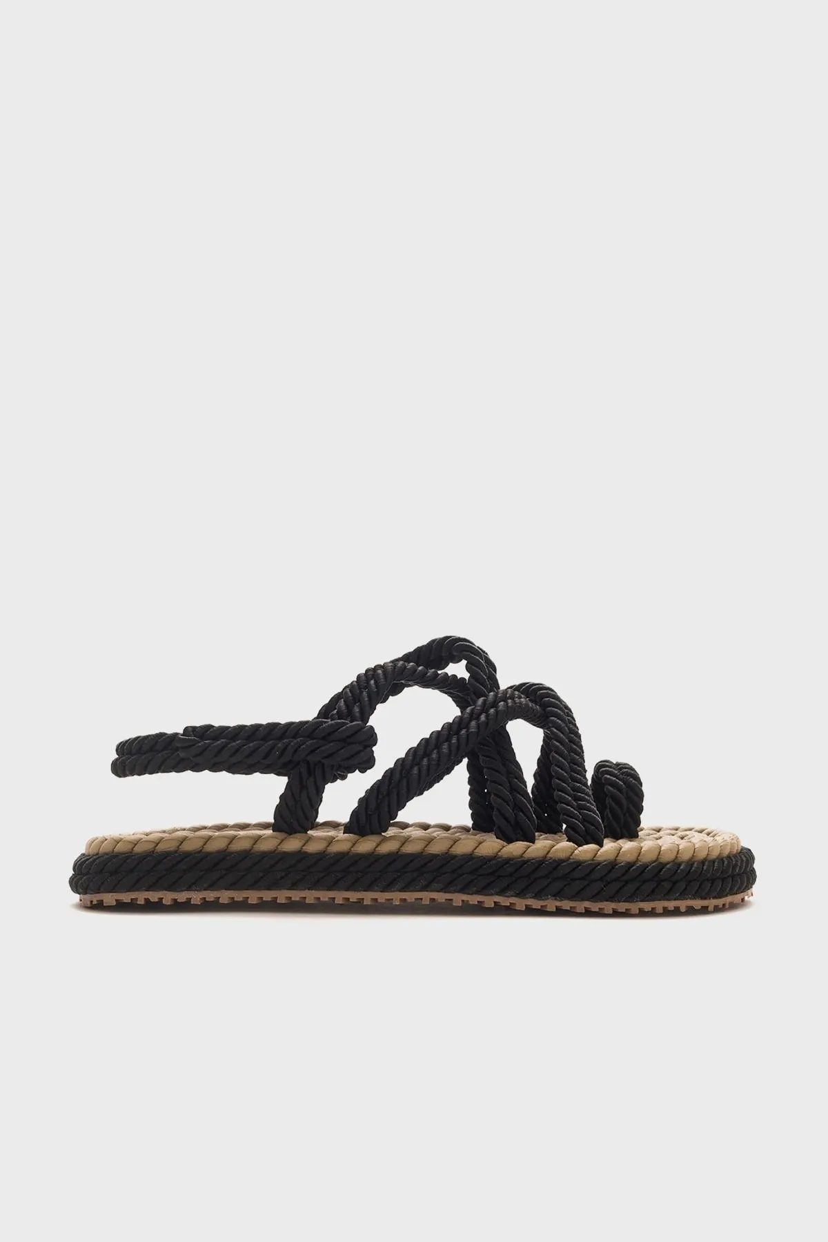Luvi  Ip Schwarze Damensandalen