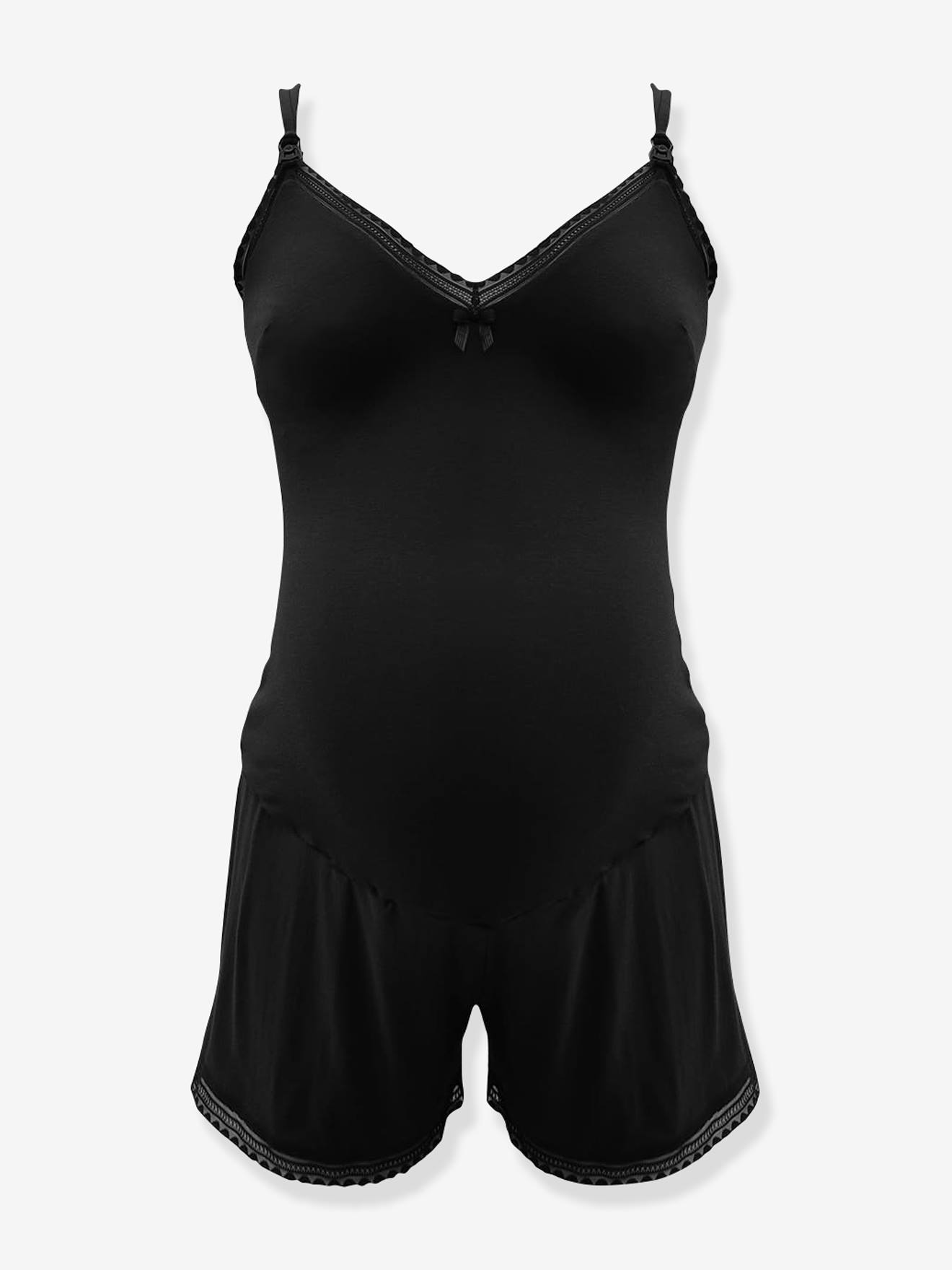 Combishort Milk CACHE COEUR noir