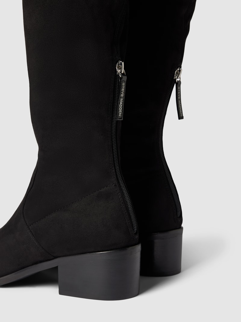 Overknees mit Schnürung Modell 'SALVAGE' in schwarz