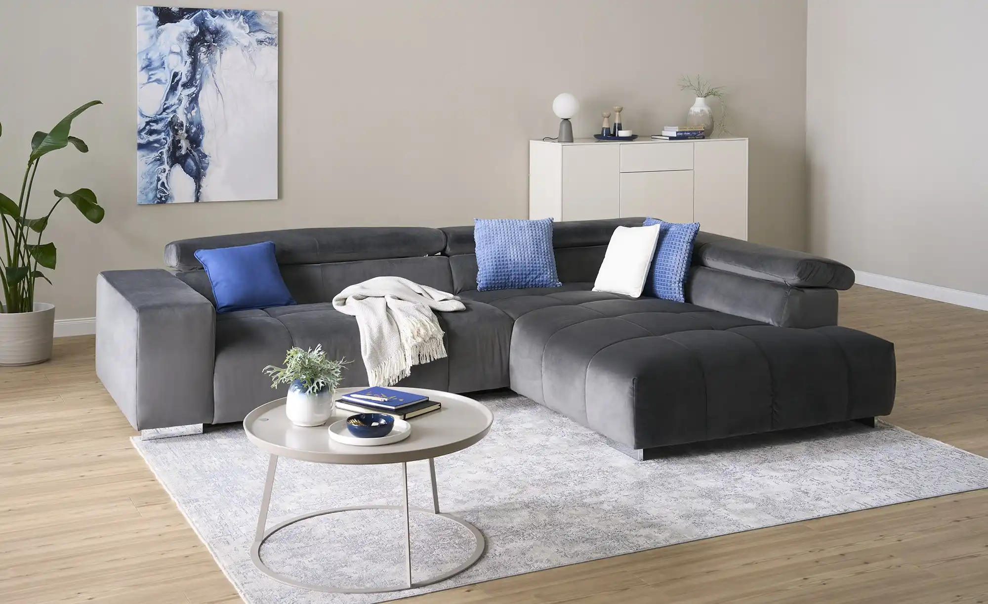 Primo Ecksofa aus Samt Origo