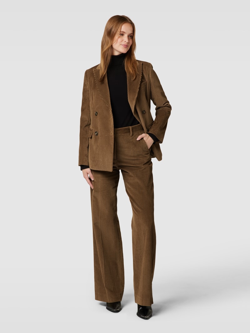 Hose in Cord-Optik Modell 'TANIA' in camel