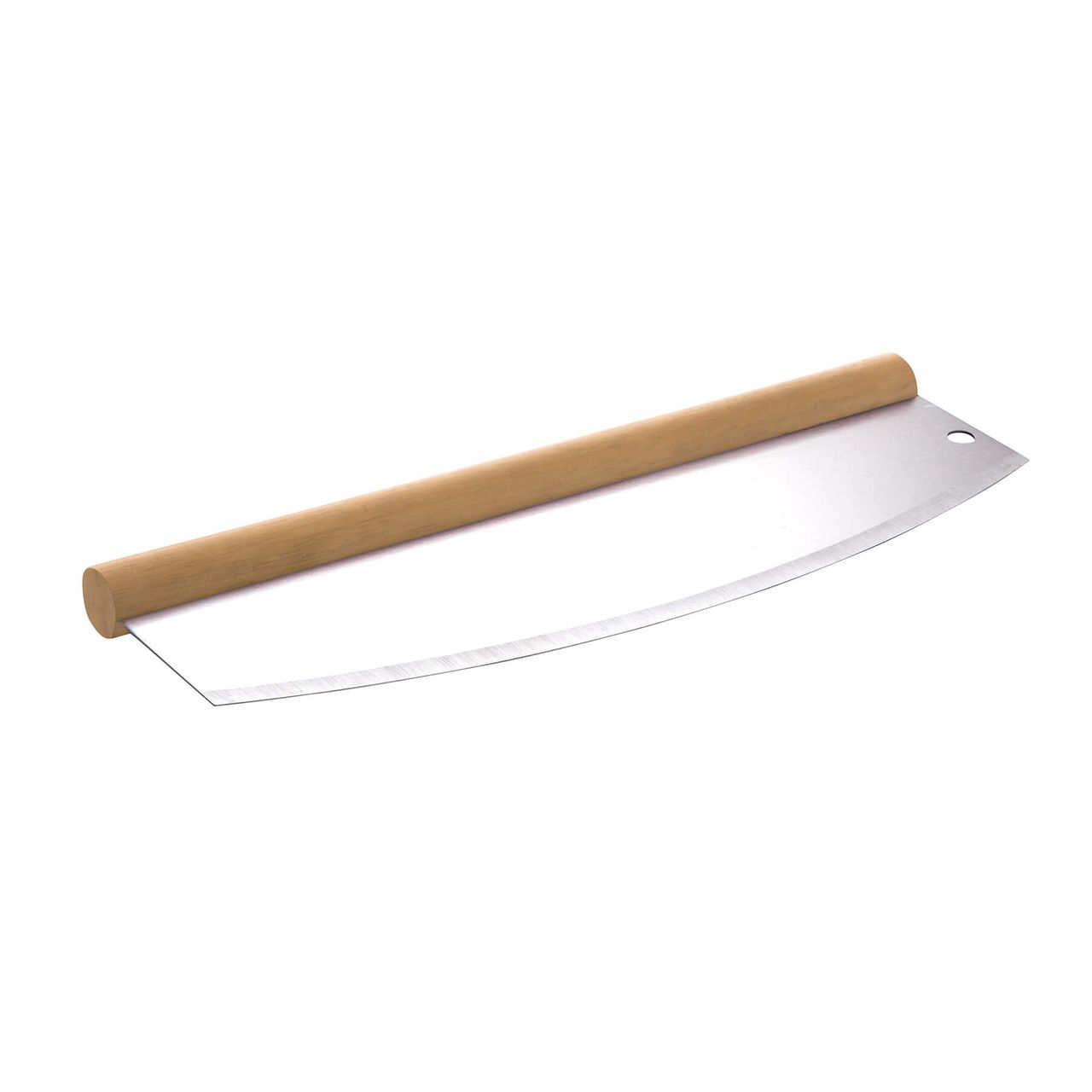 PaellaWorld International Paella World Pizzaschneider-Wiegemesser Edelstahl 35x2,5x12 cm