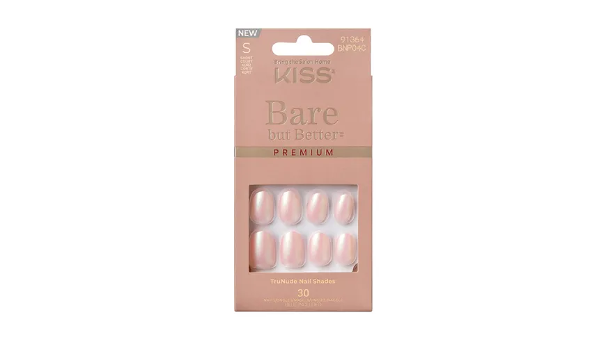 KISS Premium Nails Bare-But BNP04C - rosa