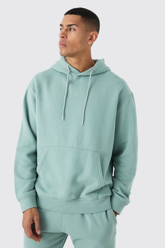 Oversize Official Hoodie mit Acid-Waschung