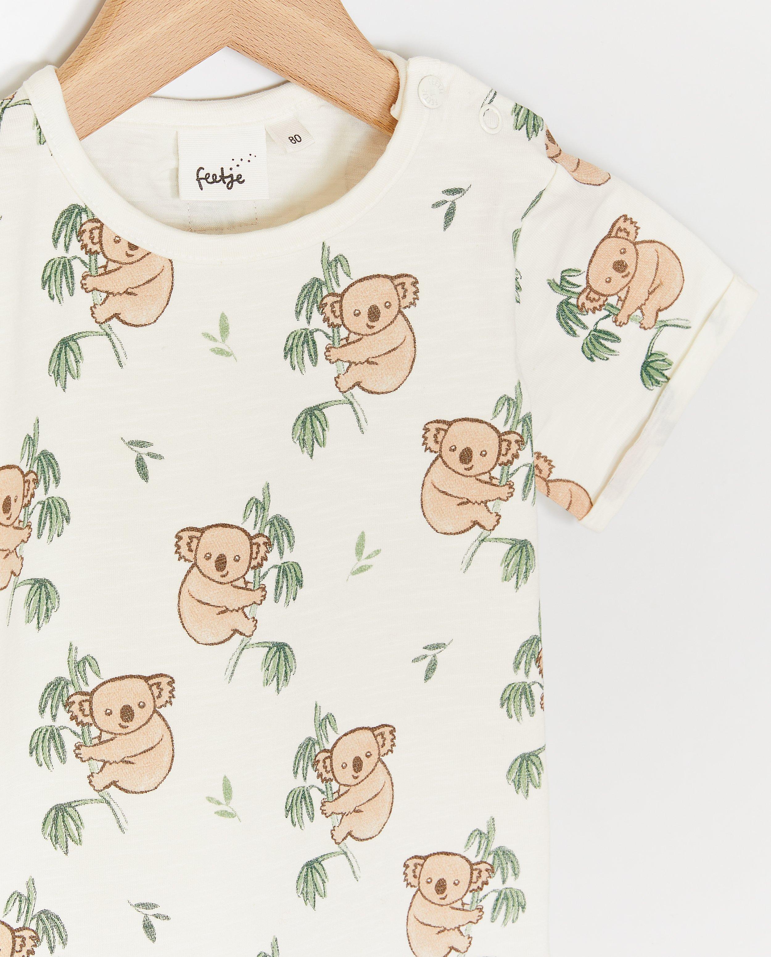 Feetje T-shirt med koalatryck vit