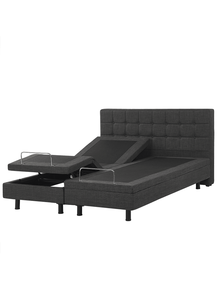 Beliani Doppelbett DUKE in Grau - (W) 161 x (H) 102 x (L) 216 cm günstig kaufen onesize