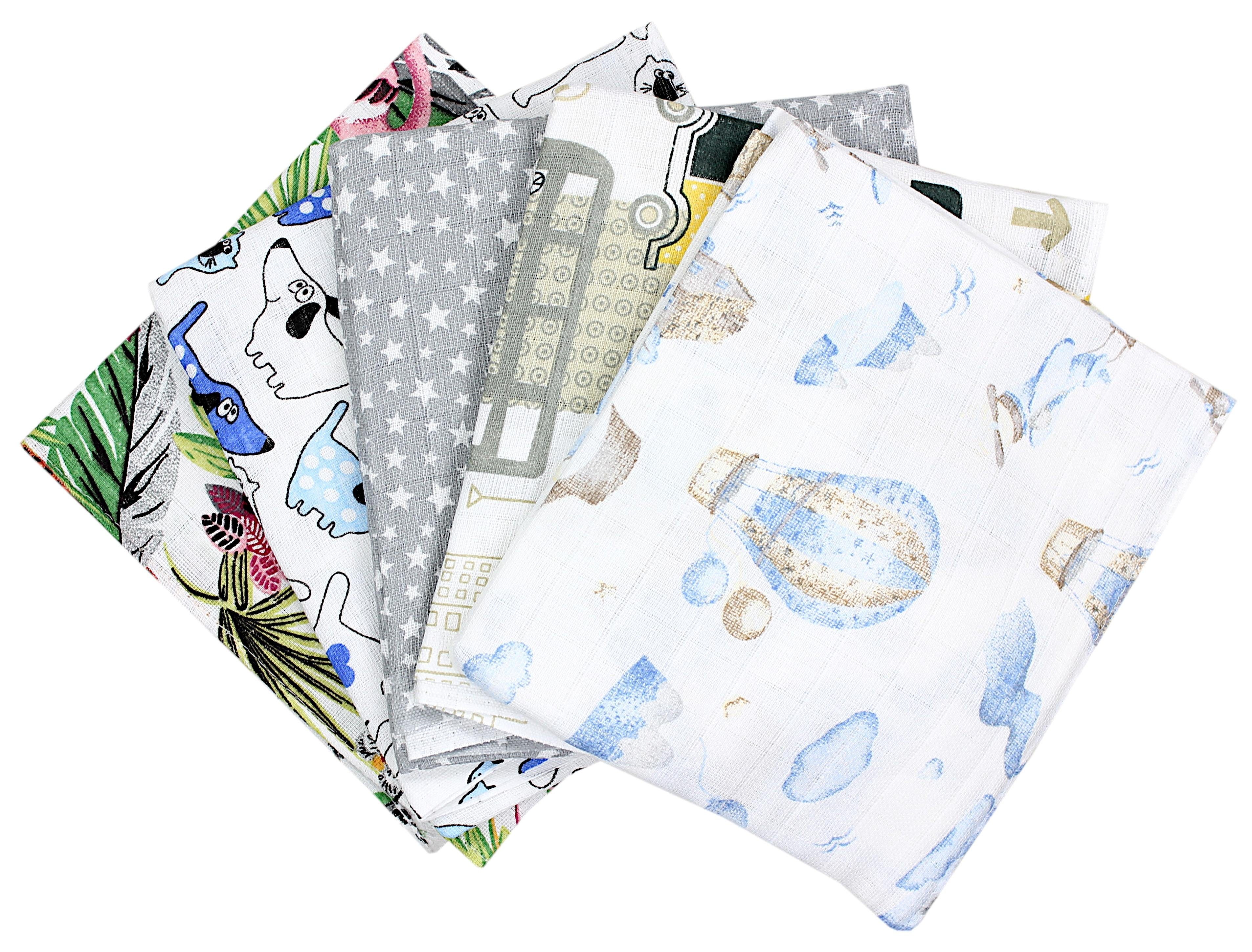 TupTam Stoffwindeln TupTam Baby Mullwindeln Spucktücher 70x80 5er / 10er Pack (5-St)