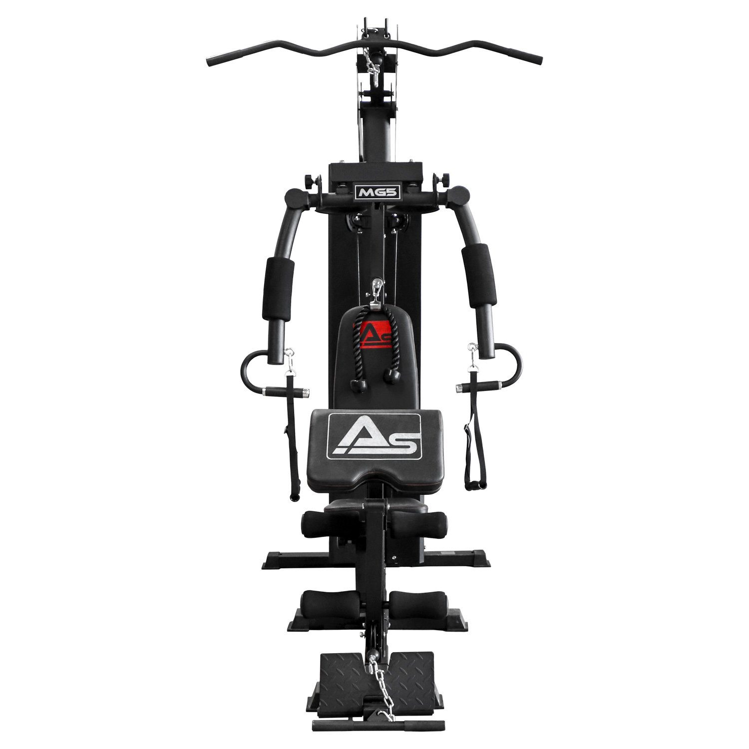 AsVIVA Kraftstation Kraftstation AsVIVA MG5 Pro 40in1 73 kg Multi-Gym, 13 Gewichtsblöcke, Massive Stahlrohrkonstruktion, 13 Gewichtsblöcke, rutschsichere Griffe