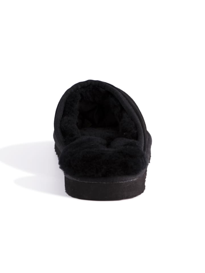 Aus Wooli Slipper Manly in Black günstig kaufen