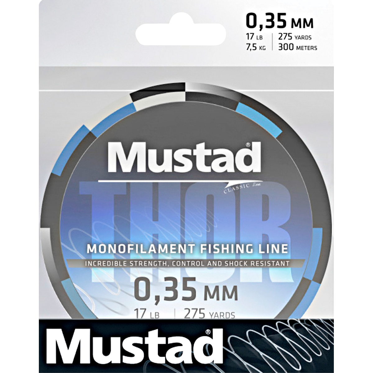 Mustad Angelschnur Thor Braided (hellblau, 250 m)