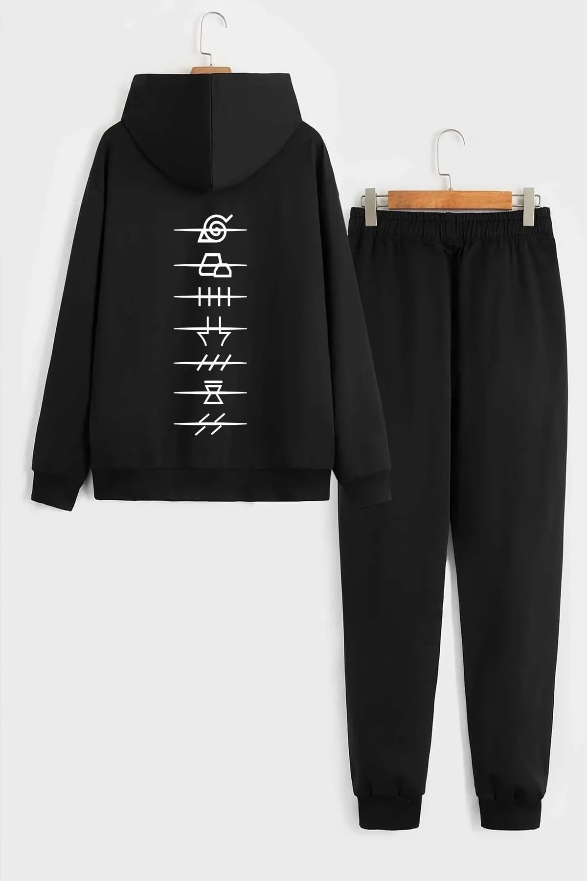uyguntarz  Bedrucktes Unisex-Trainingsanzugset „Ninja Akatsuki“.