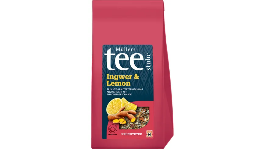 Müllers Teestube Früchtetee Lose Ingwer & Lemon 125 g