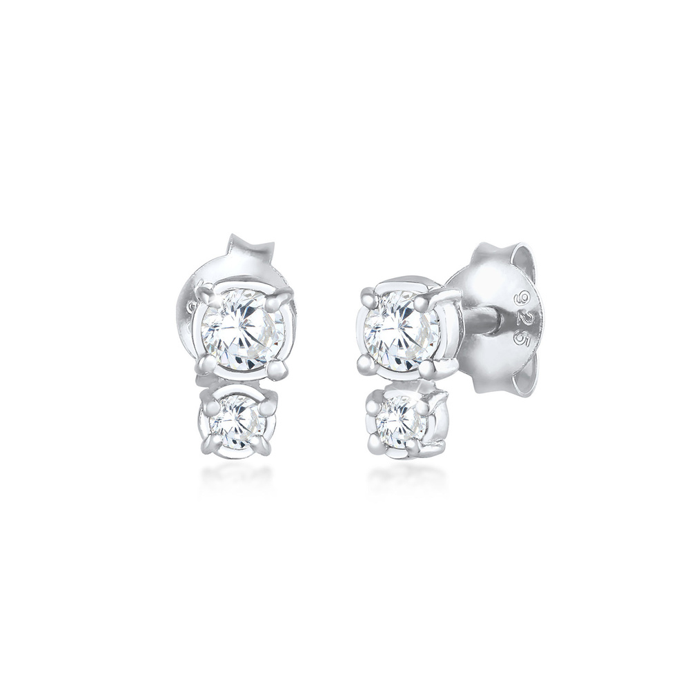 Elli Elli Boucles d'Oreilles Clous d'oreilles pour femmes Elegant Basic avec pierres d Boucles d'oreilles