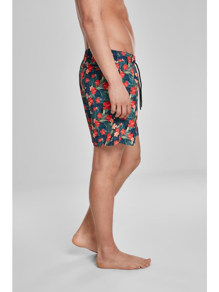 Urban Classics Urban Classics Badeshorts in blk/tropical günstig kaufen