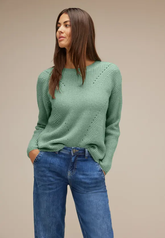 Street One Pullover mit Strickmustermix