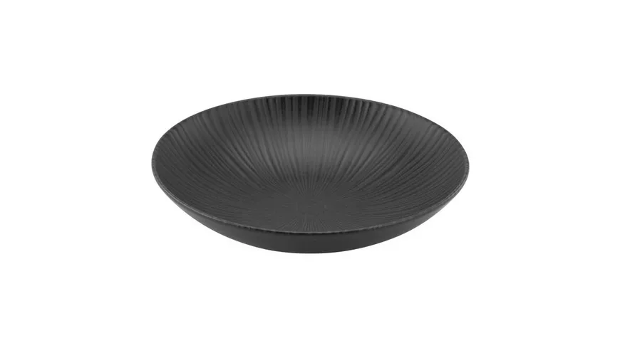 CreaTable Teller tief Vesuvio Ø22cm Schwarz