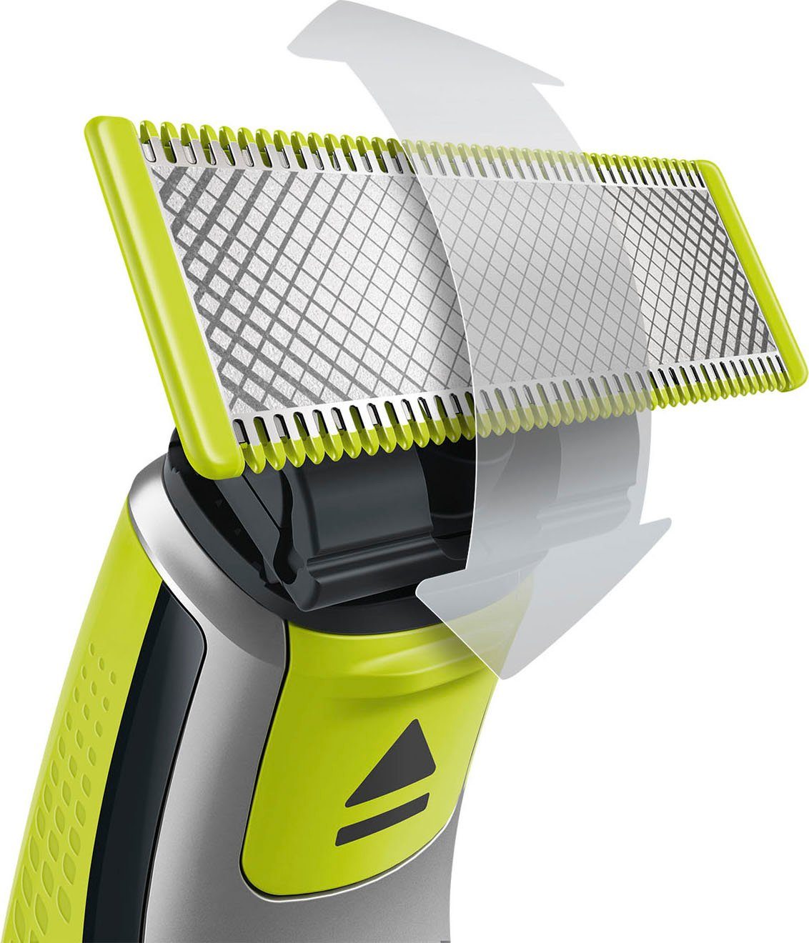 Philips Ersatzscherköpfe OneBlade QP240/50, Set, 4 St., passend für alle OneBlade Handstücke, eine Klinge hält bis zu 4 Monate