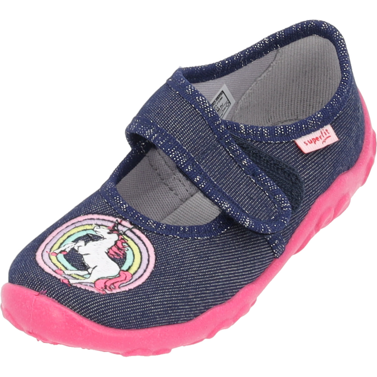 Superfit BONNY 00282, Hausschuhe, Kinder, BLAU/PINK