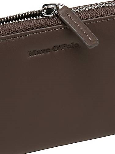 Marc O'Polo Zipper-Geldbörse aus hochwertigem Rindsleder