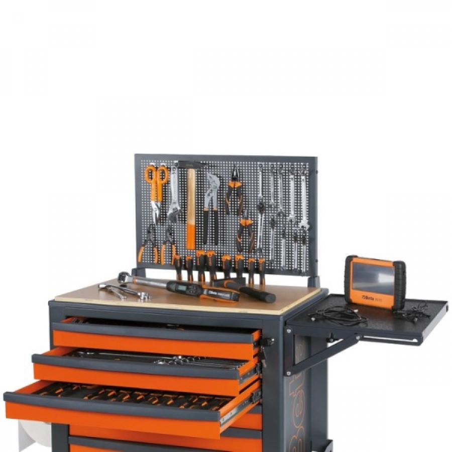 Vozík na náradie Beta 024004173, červený so 7 zásuvkami - 74x44,5x96,9 cm