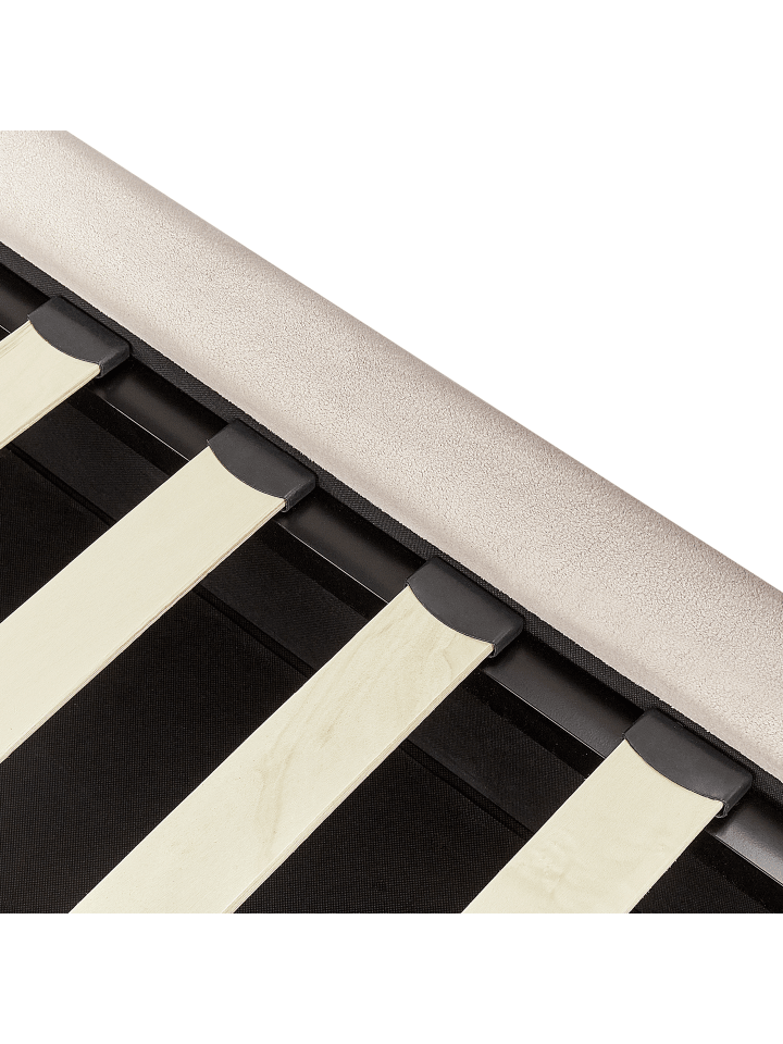 Beliani Doppelbett BAJONNA in Beige - (W) 184 x (H) 102 x (L) 235 cm günstig kaufen onesize