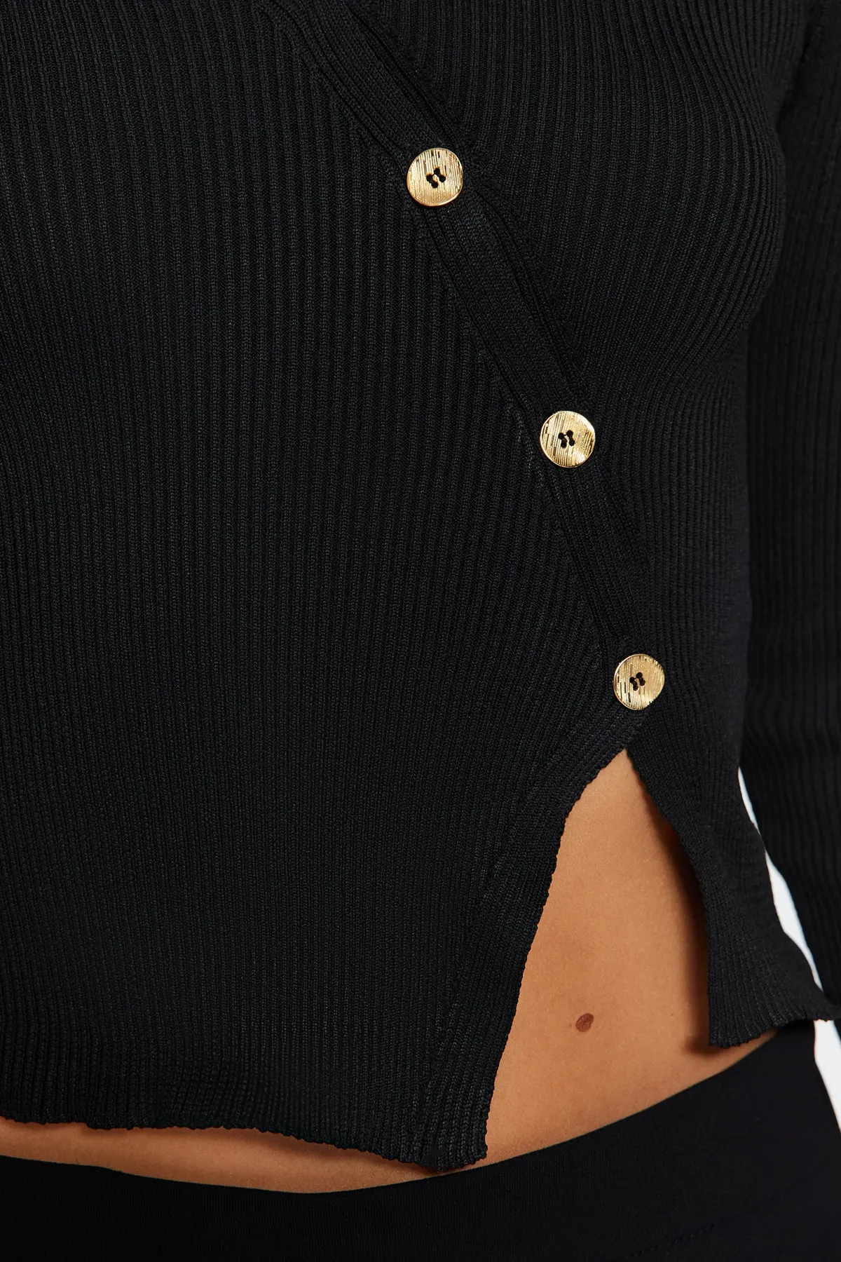 Trendyol Collection  Schwarzer Rollkragen-Strickpullover TWOAW24KZ01167