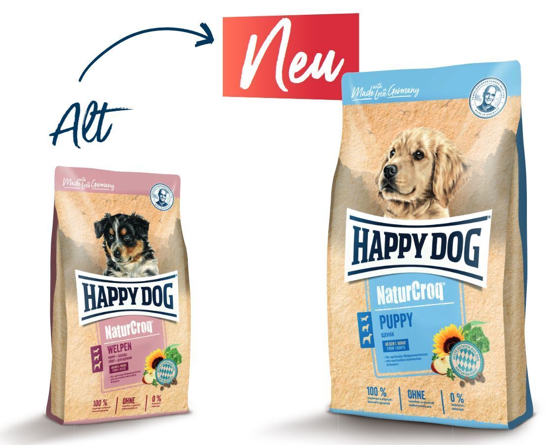 HAPPY DOG Hundetrockenfutter HAPPY DOG NaturCroq Puppy 2x15 kg