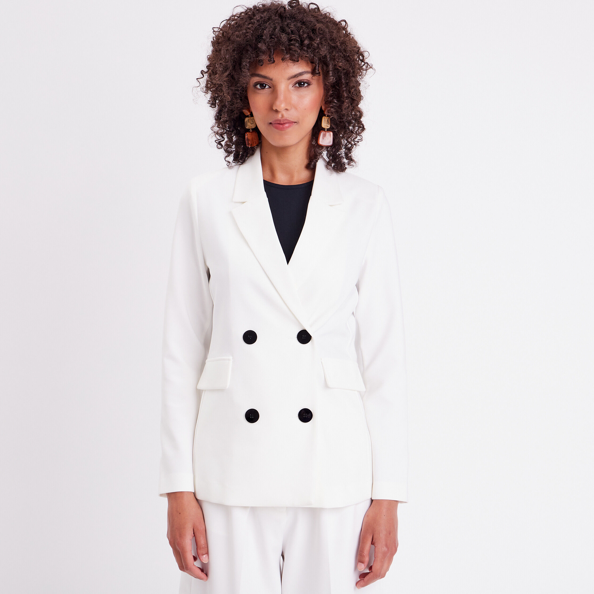 Veste blazer ecru femme | Cache Cache