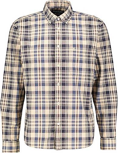 Marc O'Polo Herren Hemd Langarm Regular Fit
