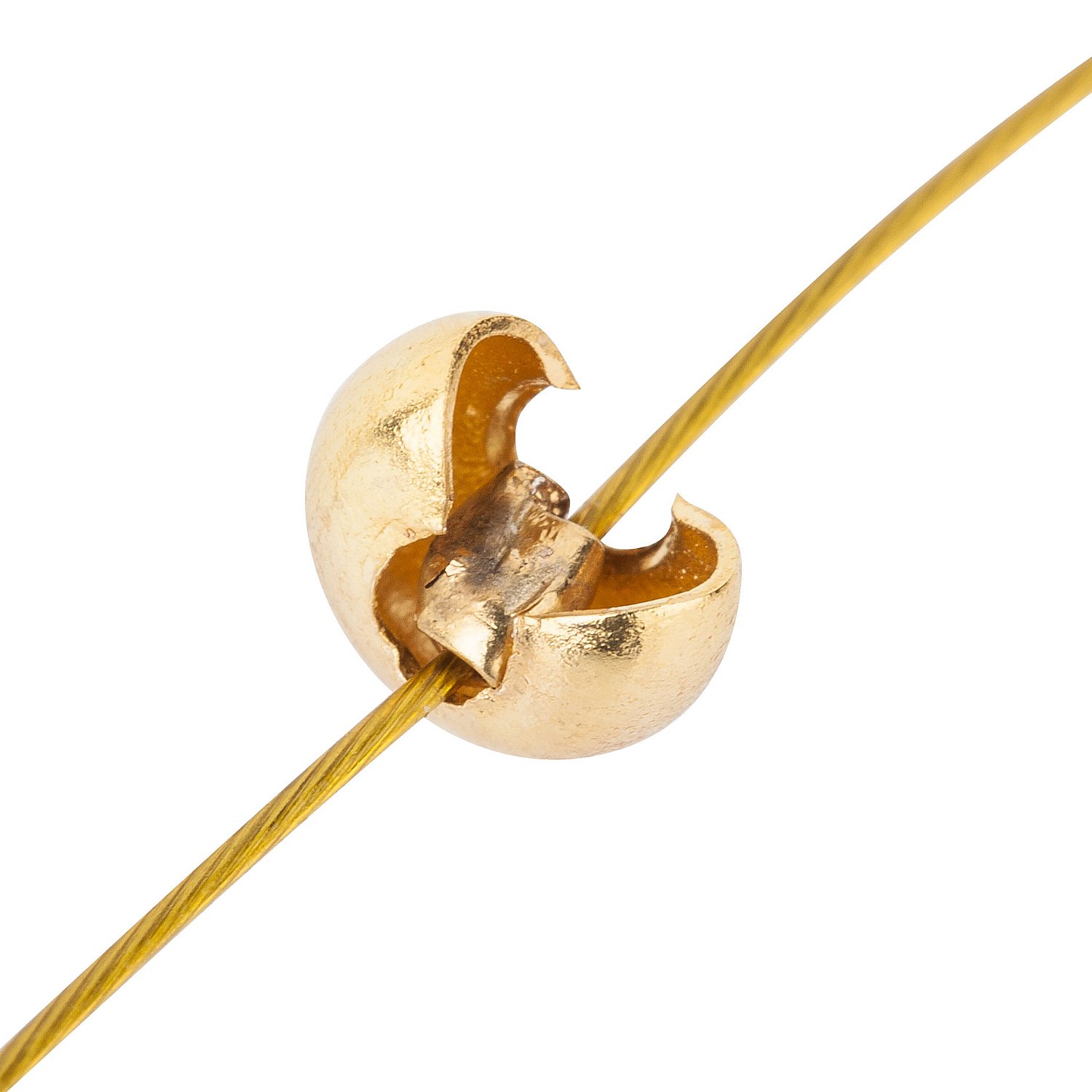 Kaschierperlen, gold-silber, 100 Stück