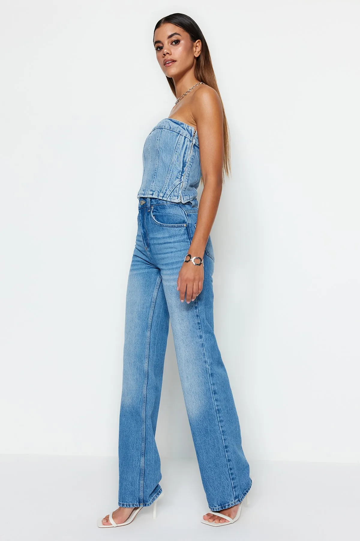 Trendyol Collection  Jeans - Blau - Wide Leg
