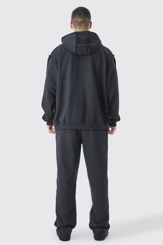 Tall Oversize Hoodie mit rohem Saum