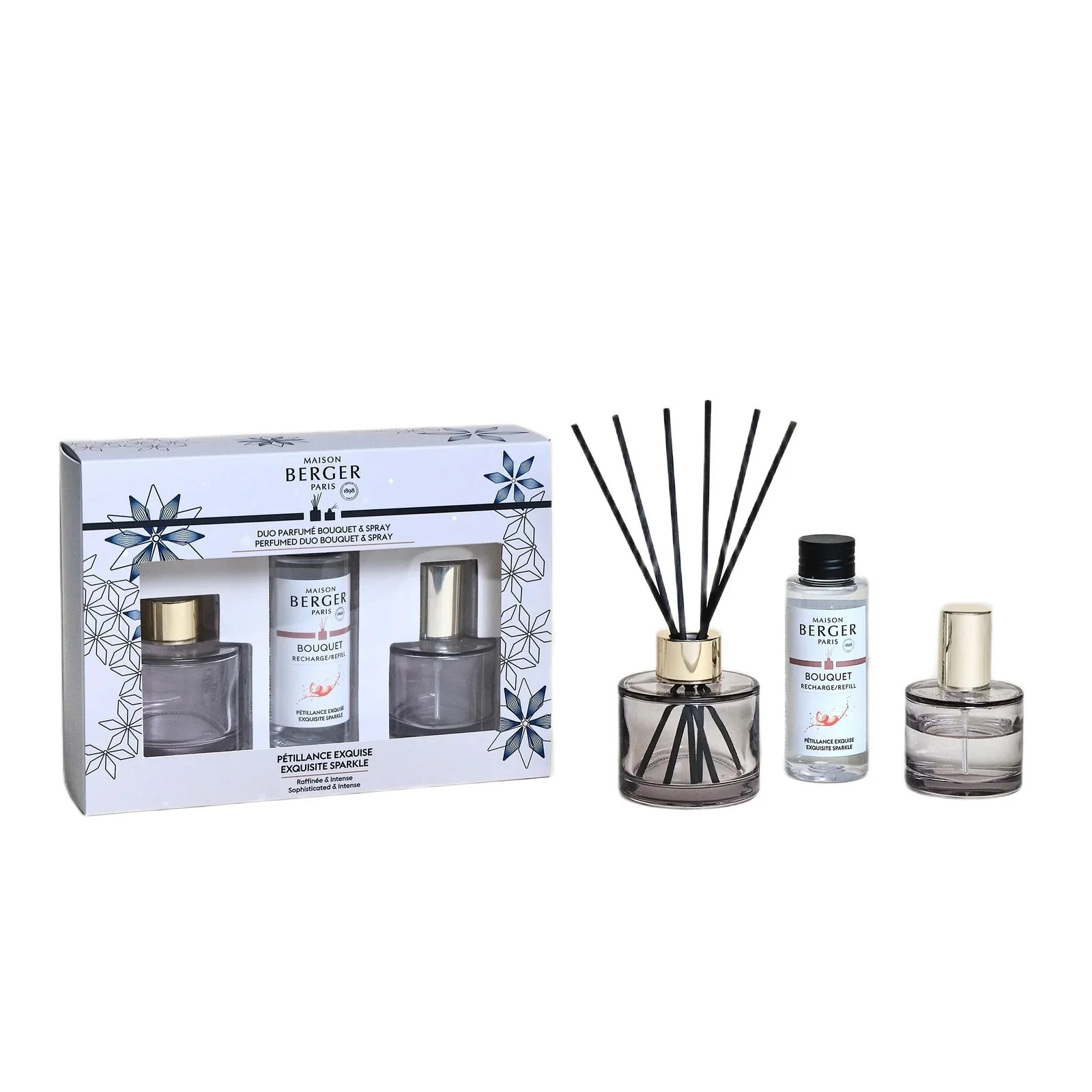 ROSALIE Duo Mini Bouquet i set za raspršivanje - Izvrstan sjaj - Difuzor parfema, Difuzor parfema