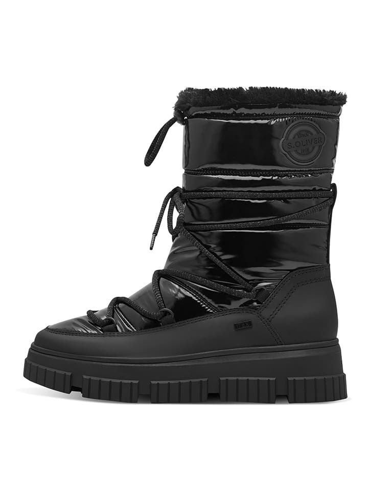 s.Oliver Winterboots in Schwarz günstig kaufen