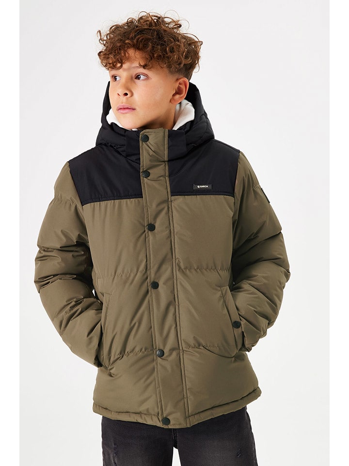 Garcia Steppjacke in Khaki/ Schwarz günstig kaufen