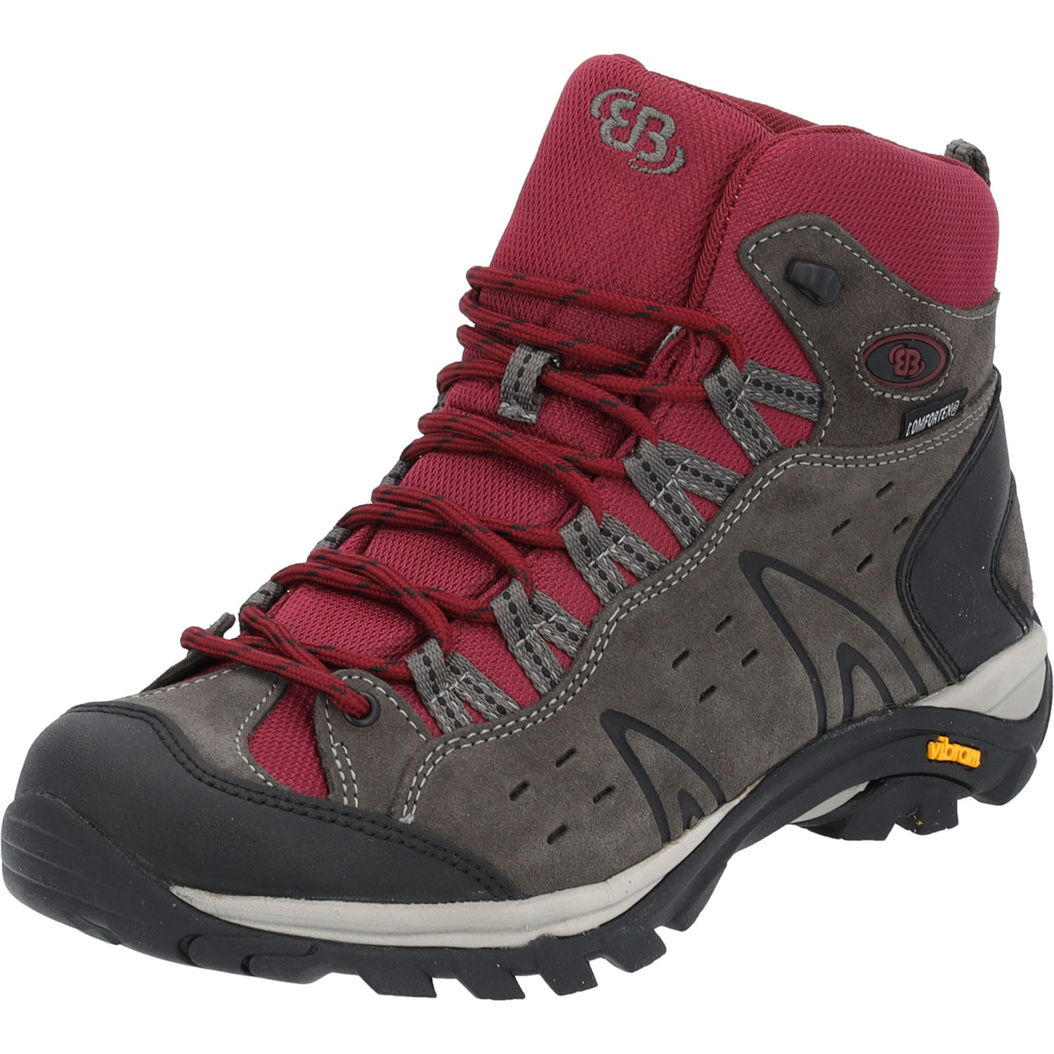 EB-Sport 221124, Wanderstiefel, Damen, grau/bordeaux