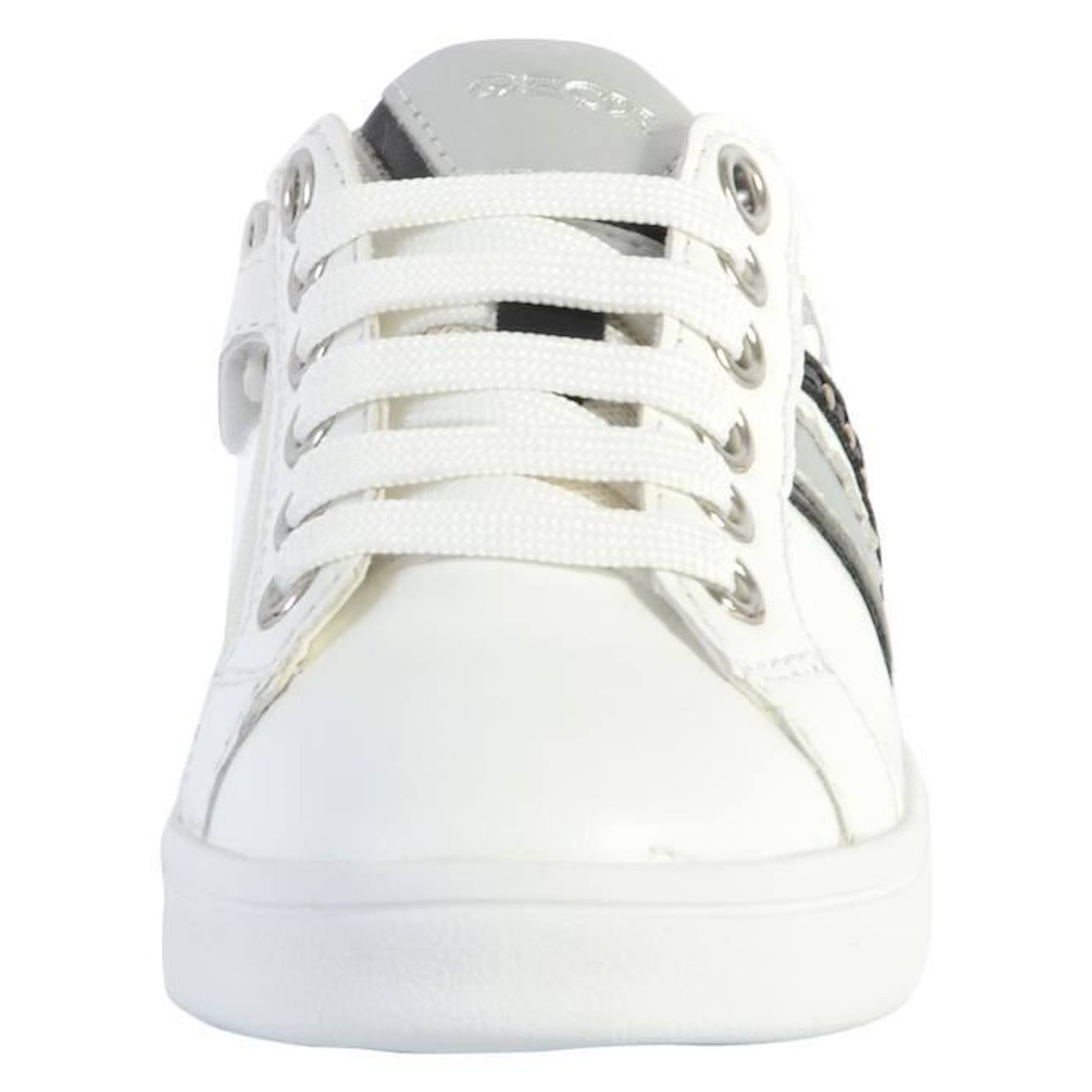 Basket Cuir Enfant Geox Djrock blanc