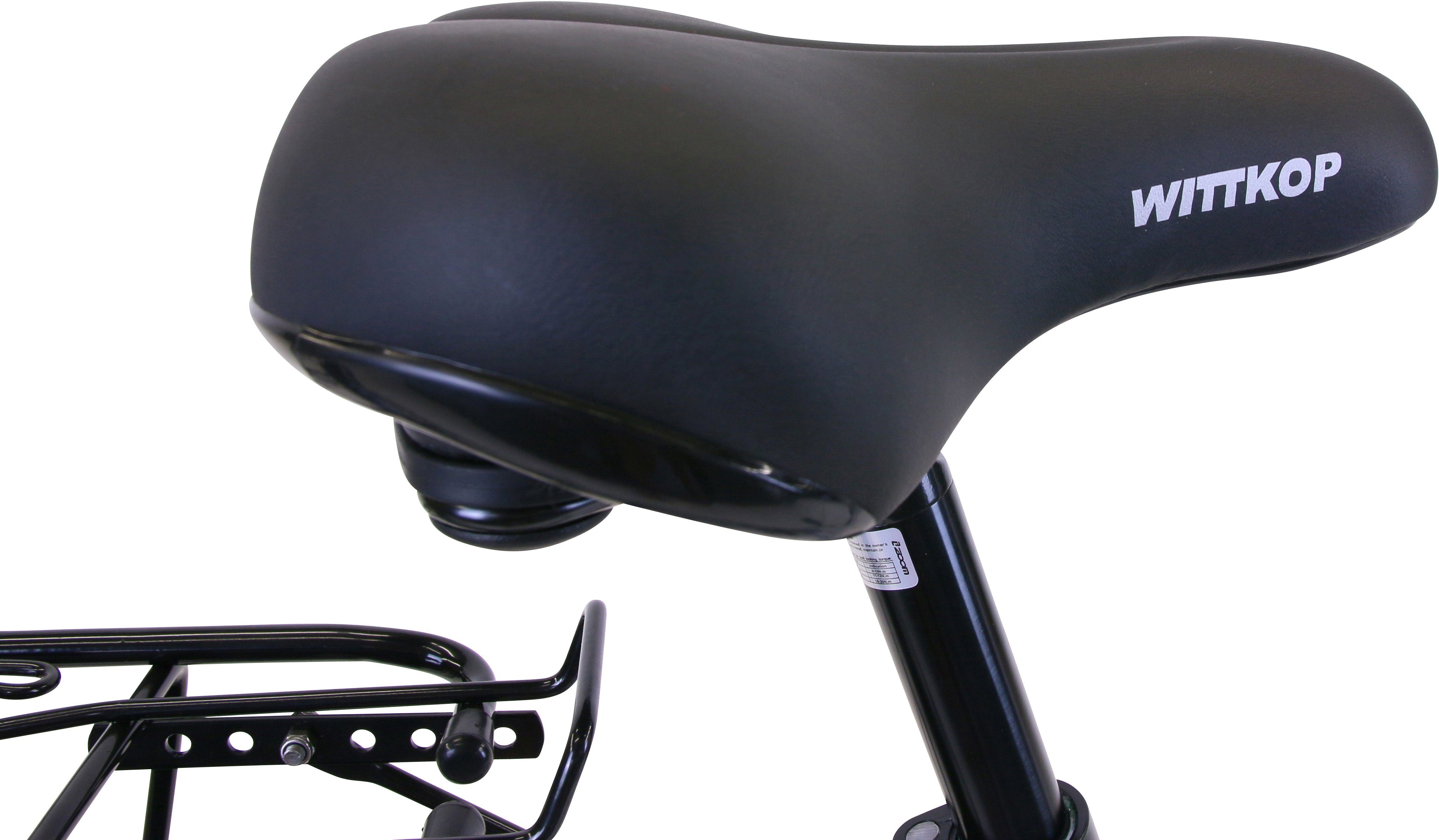 HAWK Bikes Cityrad HAWK City Wave Deluxe Plus White, 7 Gang Shimano Nexus Schaltwerk, mit Front-Drahtkorb