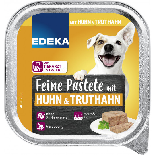 EDEKA Feine Pastete mit Huhn & Truthahn 150G