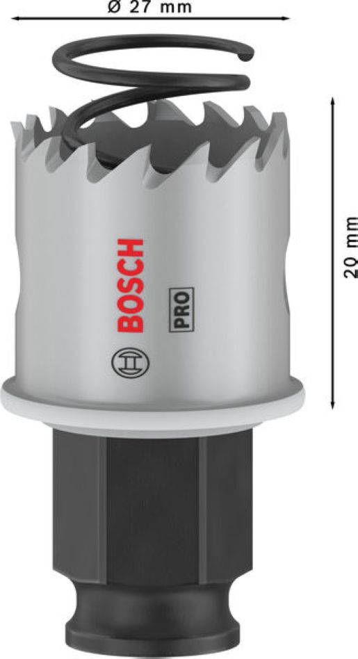 Carotă pentru tablă Bosch Blue Accessories 2608594444 PRO PC Plus, 27 mm