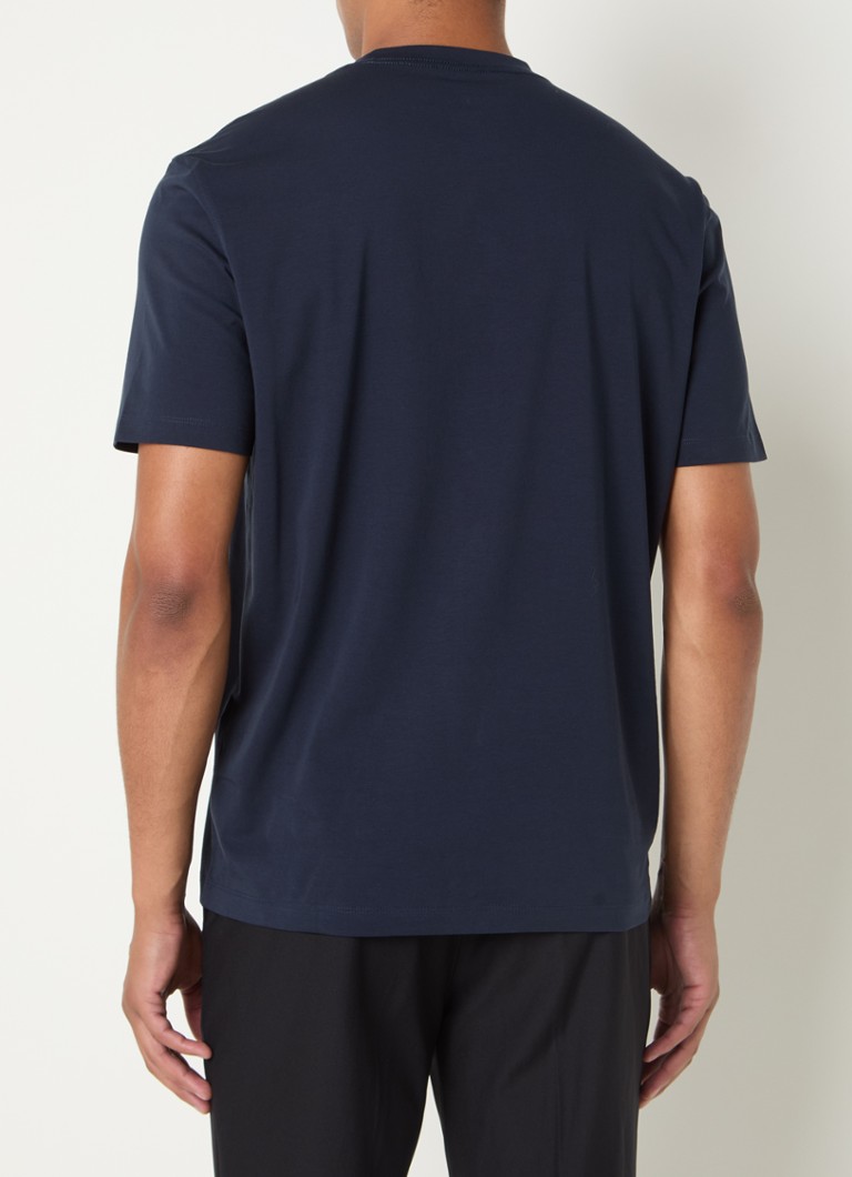 Boggi Milano  T-shirt met logo en ronde hals