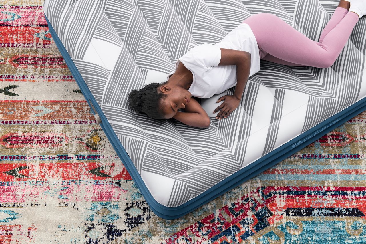 Bestway TriTech™ Doppelluftbett Fashion Flock™ mit Oberfläche & Elektropumpe