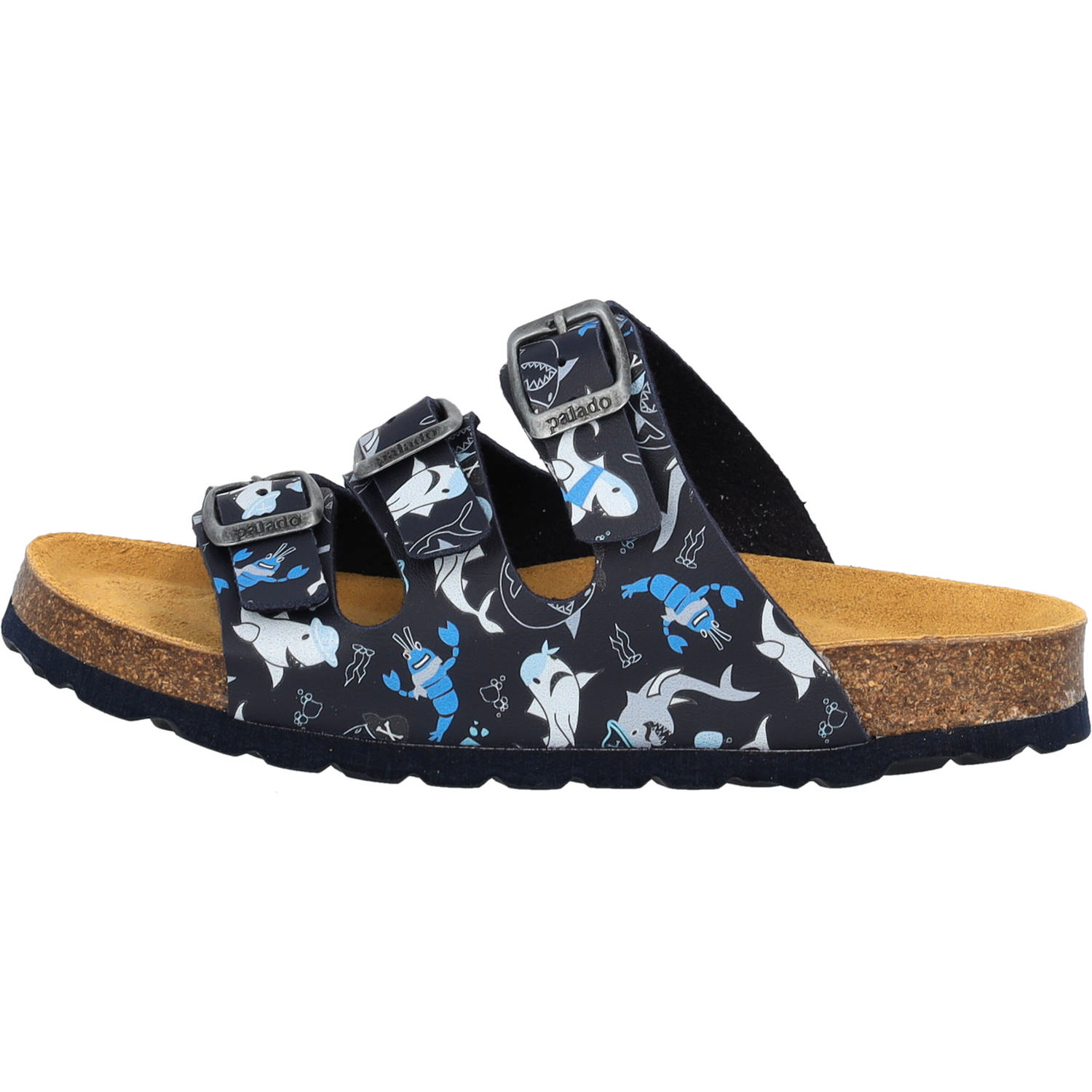 Palado Kids Capri B Print, Pantoletten, Kinder, Dunkelblau Sharks