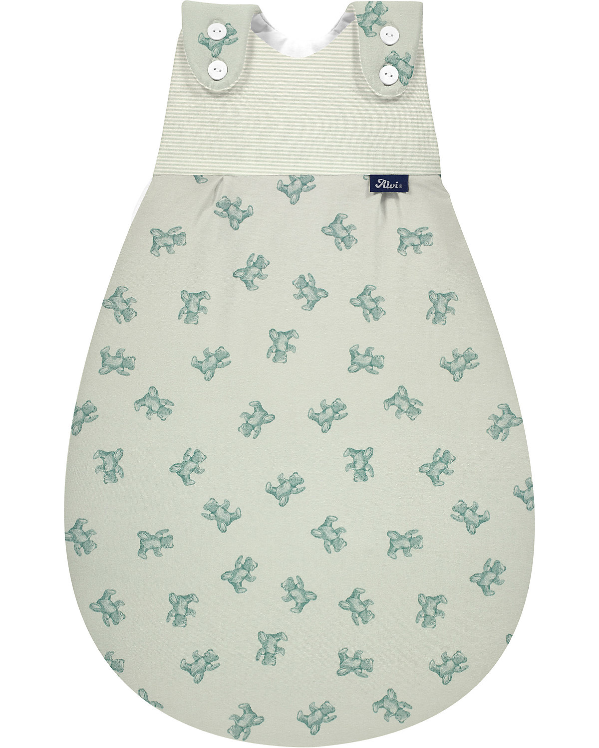 Baby-Mäxchen Außensack, Bio Baumwolle - TOG 2,5 - Teddy 1961, 50/56