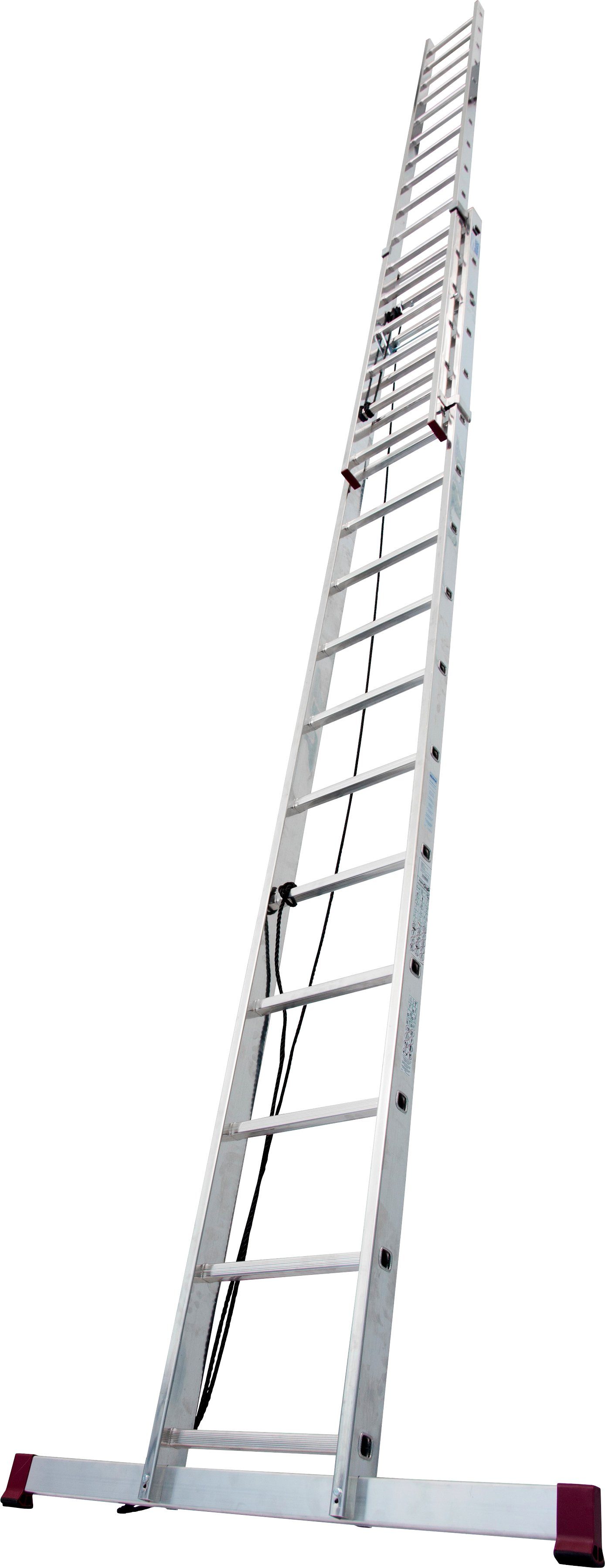 KRAUSE Schiebeleiter Corda Seilzugleiter, 2x16 Sprossen