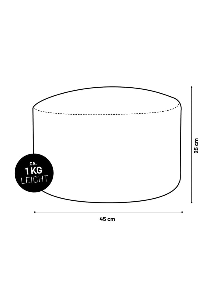 Lumaland LUMALAND Sitzsack Pouf Cord - Weinrot günstig kaufen onesize