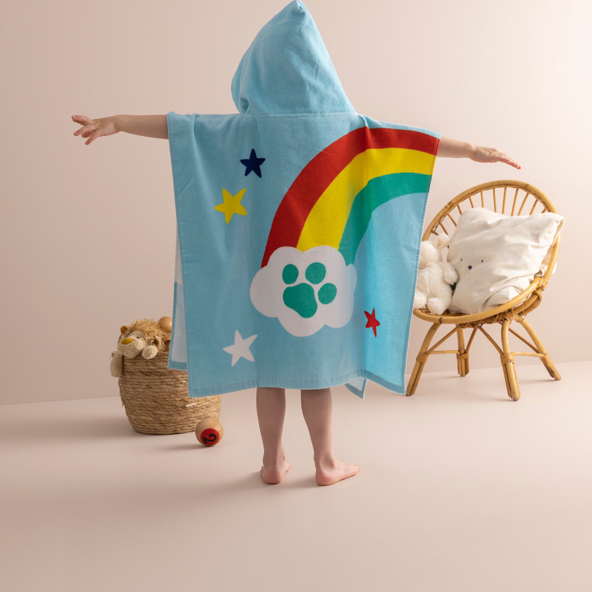 Poncho de bain enfant Pat Patrouille à capuche personnalisable